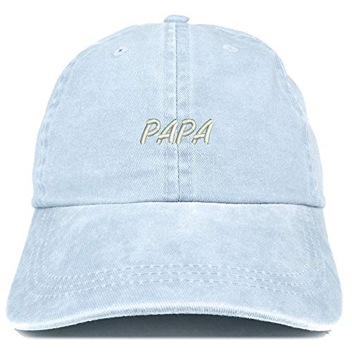 Trendy Apparel Shop Papa Embroidered Washed Low Profile Cap