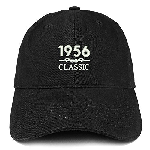 Trendy Apparel Shop Classic 1956 Embroidered Retro Soft Cotton Baseball Cap