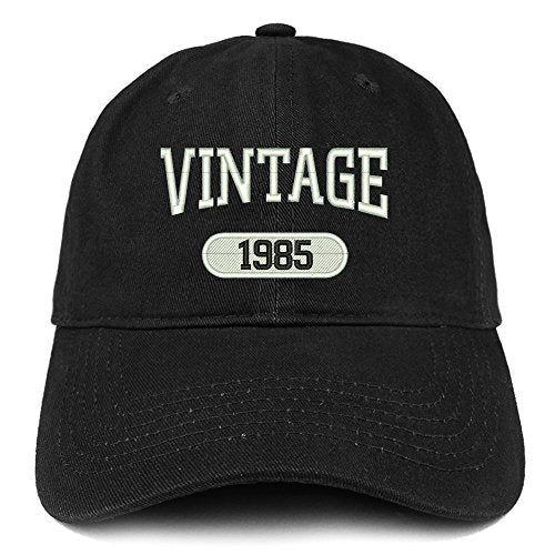 Trendy Apparel Shop Vintage 1985 Embroidered 36th Birthday Relaxed Fitting Cotton Cap