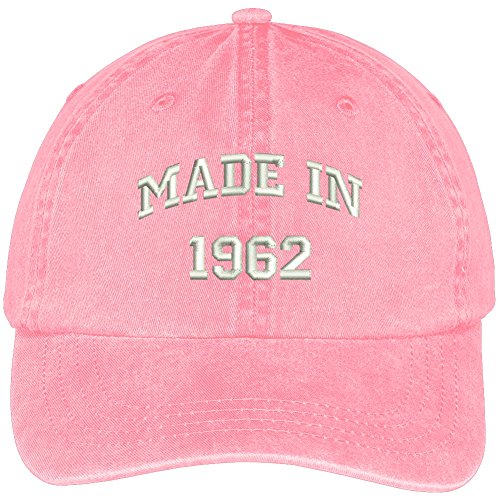 Trendy Apparel Shop Made in 1962-57th Birthday Embroidered Washed Cotton Baseball Cap