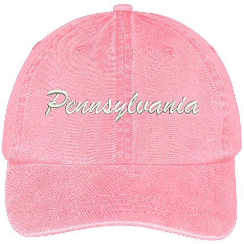 Trendy Apparel Shop Pennsylvania State Embroidered Low Profile Adjustable Cotton Cap