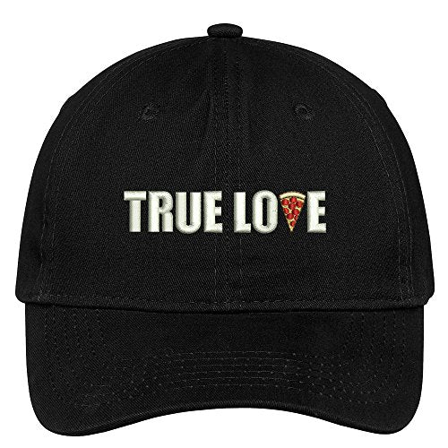 Trendy Apparel Shop True Love Pizza Embroidered Soft Brushed Cotton Low Profile Cap