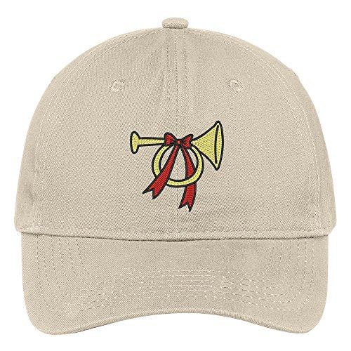 Trendy Apparel Shop Christmas Trumpet Embroidered Christmas Themed Cotton Baseball Cap