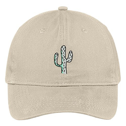 Trendy Apparel Shop Desert Cactus Embroidered Soft Brushed Cotton Low Profile Cap