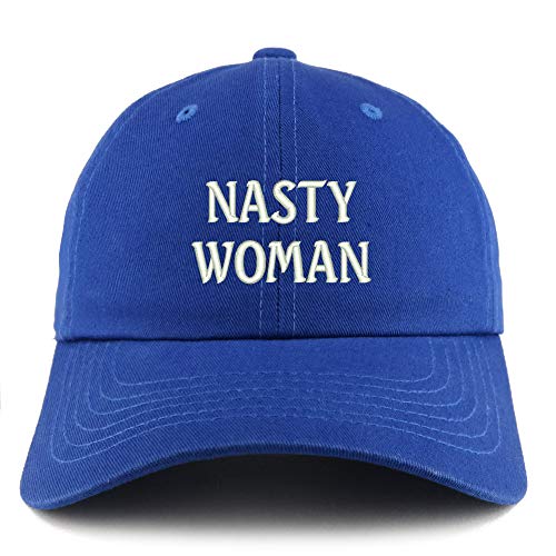 Trendy Apparel Shop Nasty Woman Solid Adjustable Unstructured Dad Hat