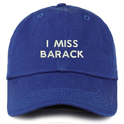 Trendy Apparel Shop Youth I Miss Barack Unstructured Cotton Baseball Cap