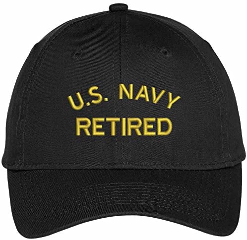 Trendy Apparel Shop US Navy Retired Embroidered Adjustable Snapback Baseball Cap