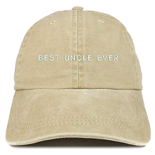 Trendy Apparel Shop Best Uncle Ever Embroidered Washed Low Profile Cap