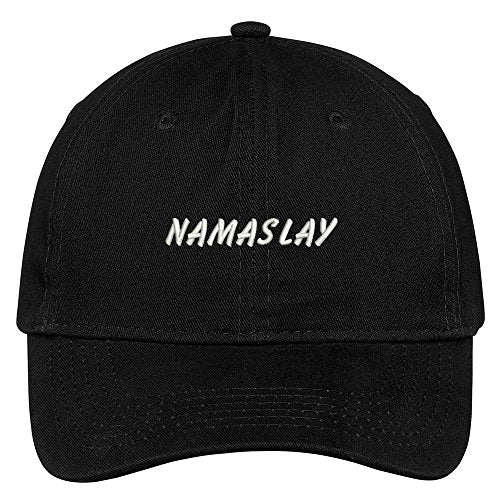 Trendy Apparel Shop Namaslay Embroidered Brushed Cotton Adjustable Cap