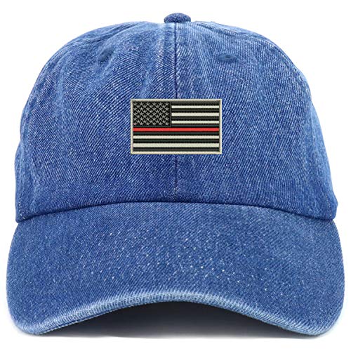 Trendy Apparel Shop Youth USA TRL Flag Adjustable Soft Crown Baseball Cap