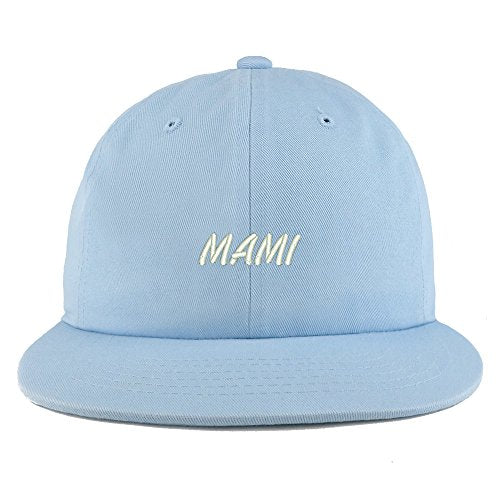 Trendy Apparel Shop Mami Embroidered Unstructured Flatbill Adjustable Cap