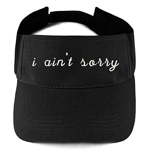 Trendy Apparel Shop Ain't Sorry Embroidered 100% Cotton Adjustable Visor