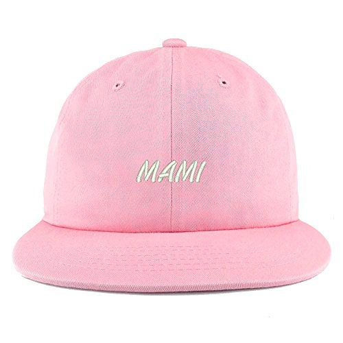 Trendy Apparel Shop Mami Embroidered Unstructured Flatbill Adjustable Cap