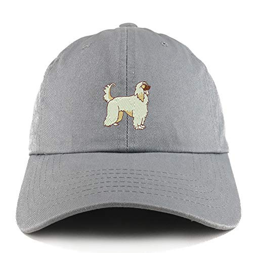 Trendy Apparel Shop Afghan Dog Embroidered Low Profile Soft Cotton Dad Hat Cap