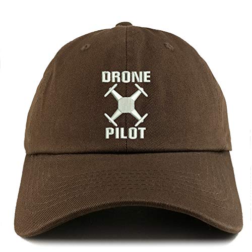 Trendy Apparel Shop Drone Operator Pilot Embroidered Low Profile Soft Cotton Dad Hat Cap