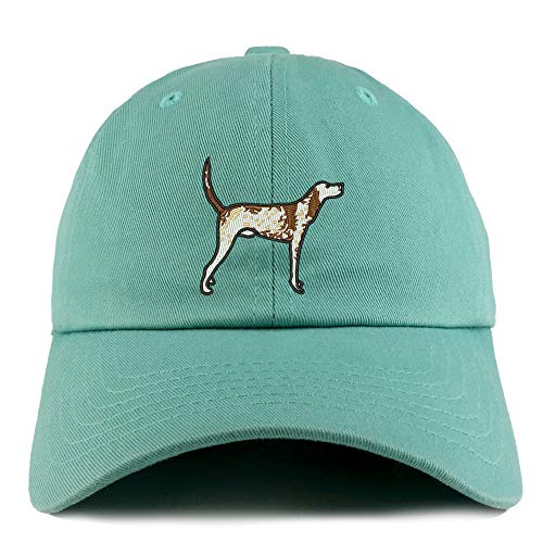 Trendy Apparel Shop Pointer Dog Embroidered Low Profile Soft Cotton Dad Hat Cap