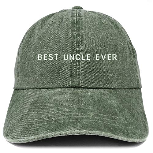 Trendy Apparel Shop Best Uncle Ever Embroidered Washed Low Profile Cap