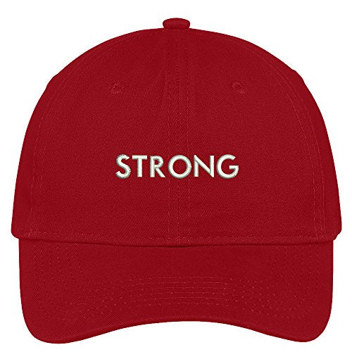 Trendy Apparel Shop Strong Embroidered Soft Crown 100% Brushed Cotton Cap