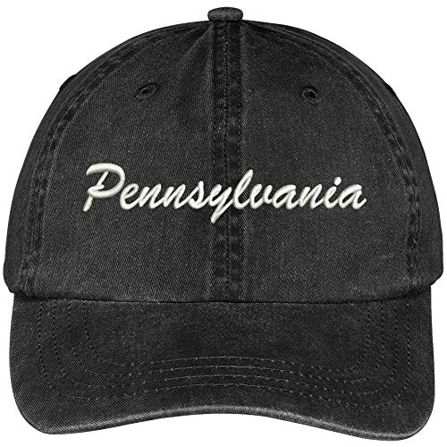 Trendy Apparel Shop Pennsylvania State Embroidered Low Profile Adjustable Cotton Cap