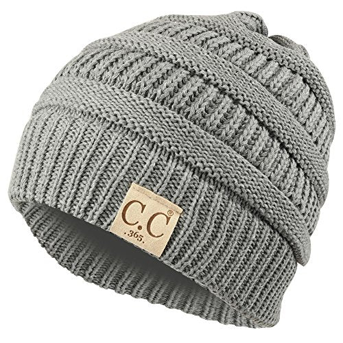 Trendy Apparel Shop Lightweight Ribbed Knit 365 Stretchable Beanie Cap