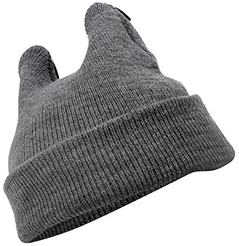 Trendy Apparel Shop Infant Size Cat Ear and Whiskers Embroidered Soft Knitted Cotton Beanie Hat