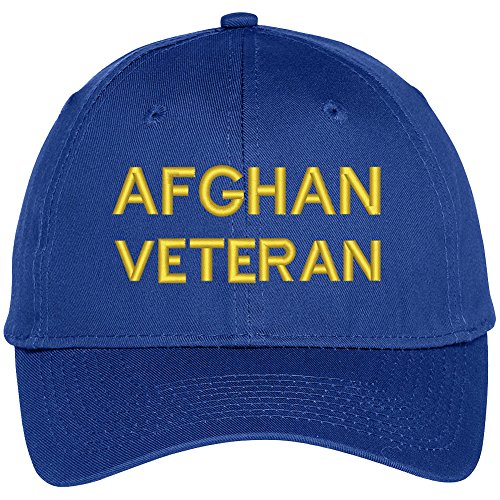 Trendy Apparel Shop Afghan Veteran Embroidered Military Baseball Cap