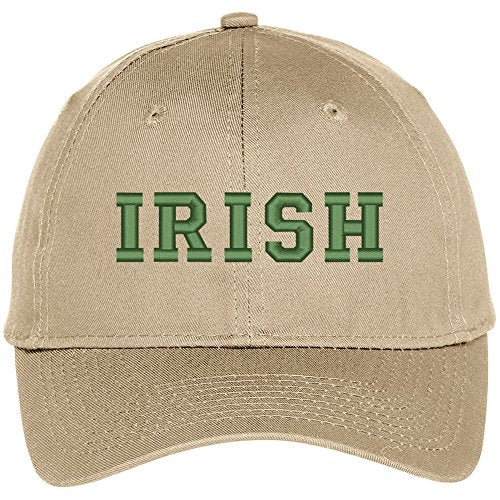 Trendy Apparel Shop Irish College Font Embroidered Baseball Cap