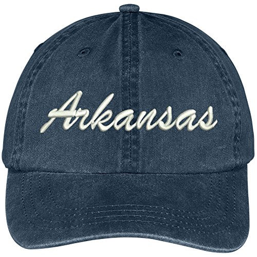 Trendy Apparel Shop Arkansas State Embroidered Low Profile Adjustable Cotton Cap