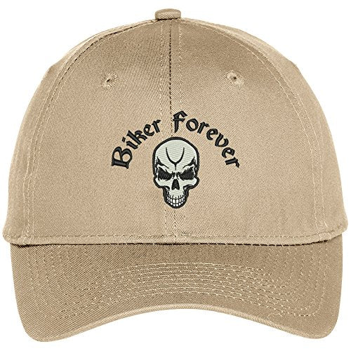 Trendy Apparel Shop Biker Forever Embroidered Adjustable Baseball Cap