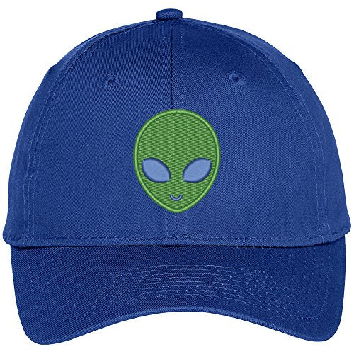 Trendy Apparel Shop Alien Face Embroidered Baseball Cap