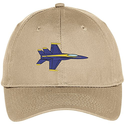 Trendy Apparel Shop US Navy Blue Angels Embroidered Snapback Adjustable Baseball Cap Khaki / One Size
