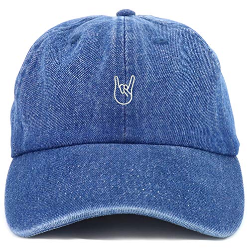 Trendy Apparel Shop Youth Rock On Logo Adjustable Soft Crown Baseball Cap