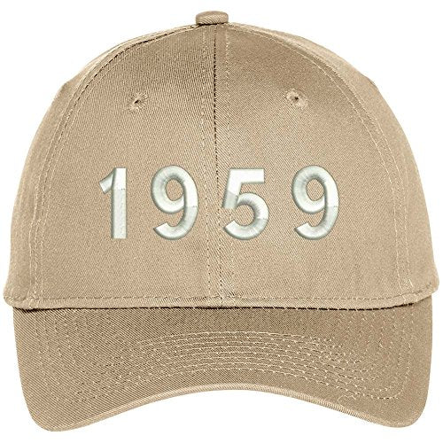 Trendy Apparel Shop 1959 Birth Year Embroidered Baseball Cap