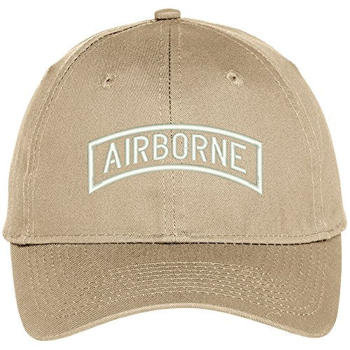 Trendy Apparel Shop Airborne Embroidered Adjustable Baseball Cap