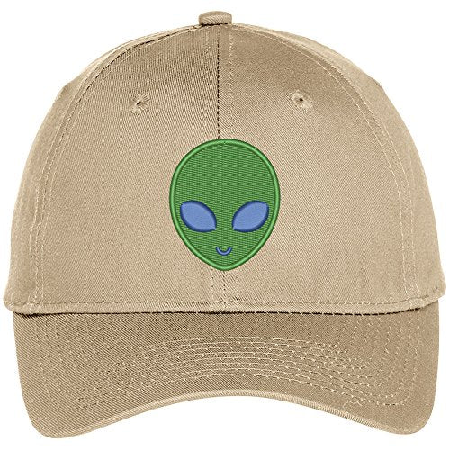 Trendy Apparel Shop Alien Face Embroidered Baseball Cap