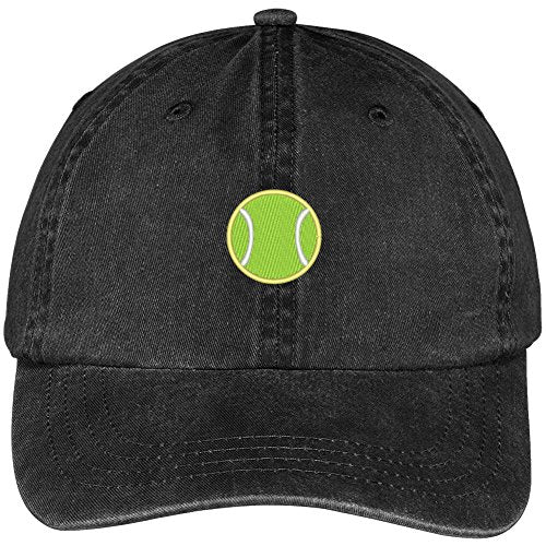 Trendy Apparel Shop Tennis Ball Embroidered Cotton Washed Baseball Cap