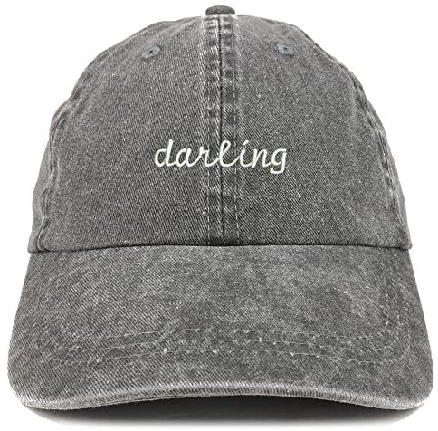 Trendy Apparel Shop Darling Embroidered Washed Cotton Adjustable Cap