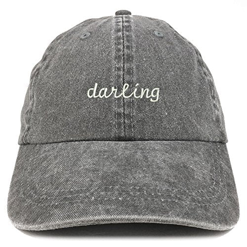 Trendy Apparel Shop Darling Embroidered Washed Cotton Adjustable Cap