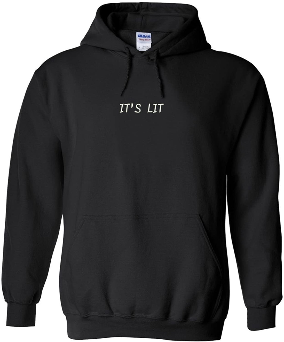 Trendy Apparel Shop LIT Embroidered Heavy Blend Hoodie