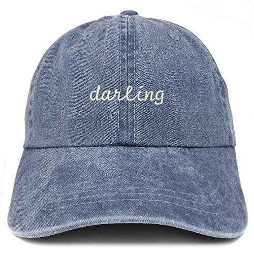 Trendy Apparel Shop Darling Embroidered Washed Cotton Adjustable Cap