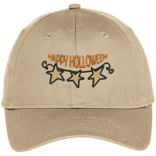 Trendy Apparel Shop Happy Halloween Embroidered Unisex Baseball Cap