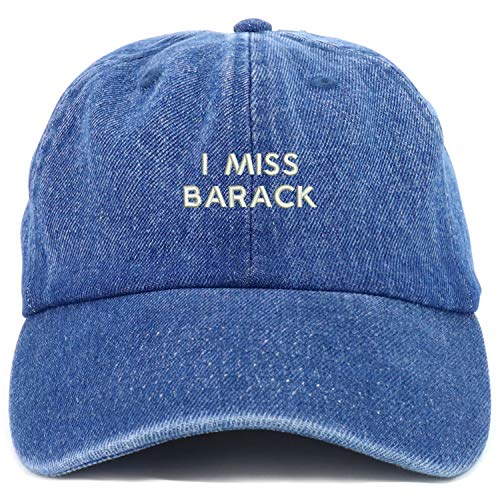 Trendy Apparel Shop Youth I Miss Barack Adjustable Soft Crown Baseball Cap