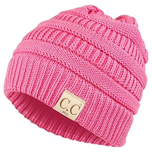 Trendy Apparel Shop Lightweight Ribbed Knit 365 Stretchable Beanie Cap