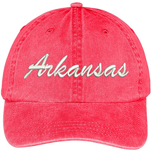 Trendy Apparel Shop Arkansas State Embroidered Low Profile Adjustable Cotton Cap