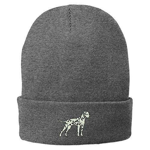 Trendy Apparel Shop Dalmatian Embroidered Winter Knitted Long Beanie