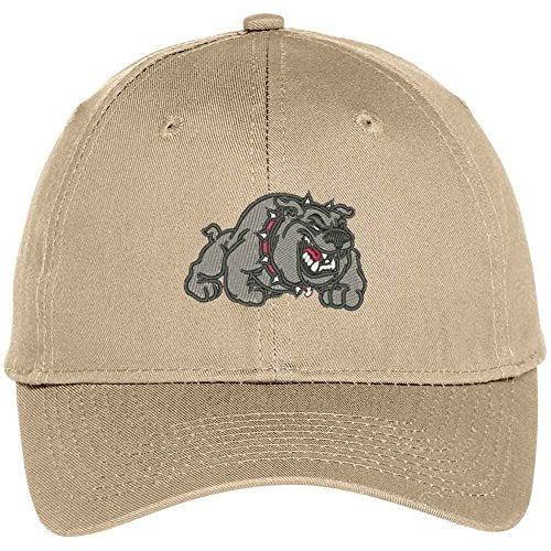 Trendy Apparel Shop Fighting Pitbull Embroidered Animal Themed Constructed Cap