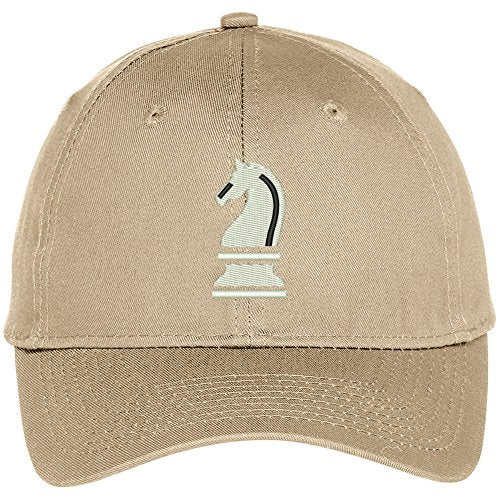 Trendy Apparel Shop Chess Knight Embroidered Adjustable Baseball Cap