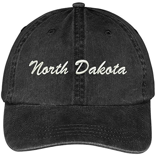 Trendy Apparel Shop North Dakota State Embroidered Low Profile Adjustable Cotton Cap