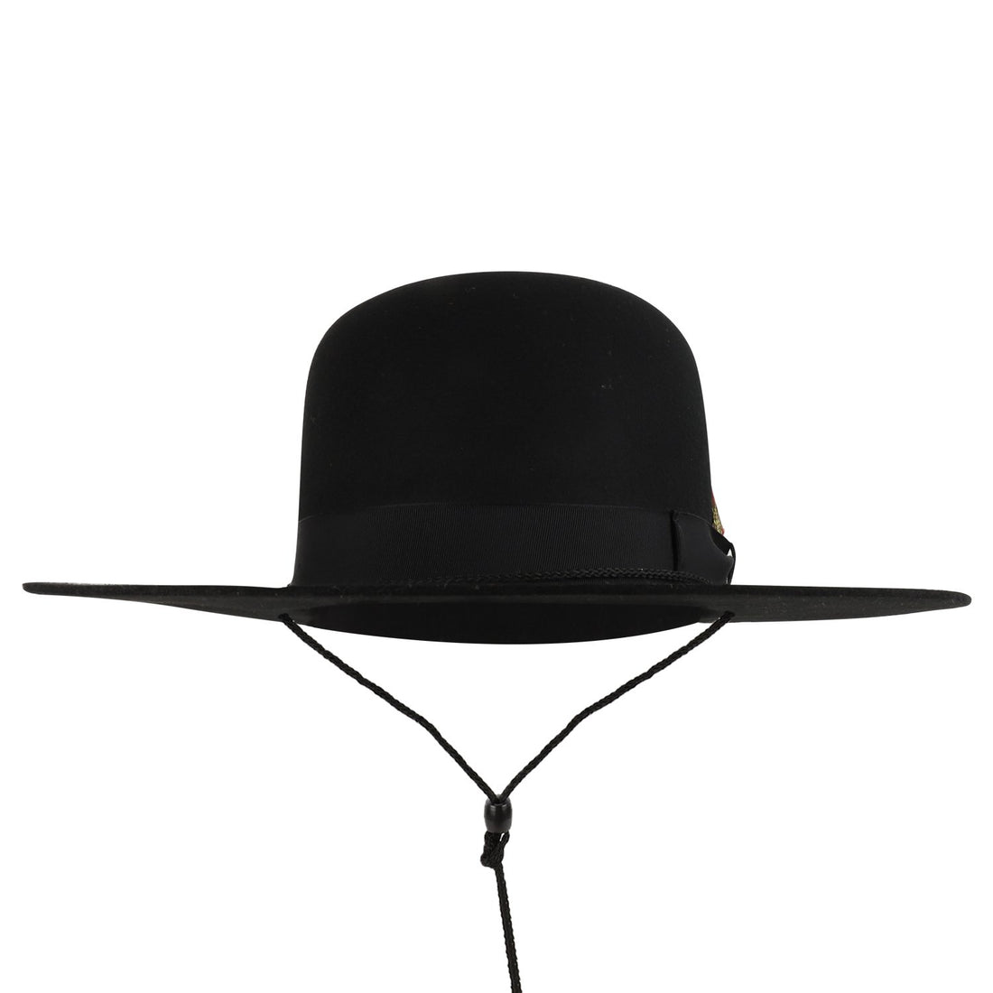 Undertaker Wide Brim Open Crown Hat by Levine Hats Black / M