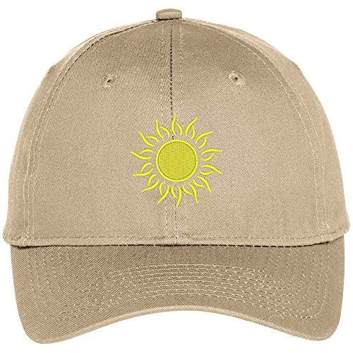 Trendy Apparel Shop Sunburst Embroidered High Profile Structured Baseball Cap